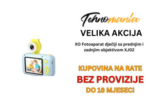 XO Fotoaparat dječiji sa prednjim i zadnjim objektivom XJ02