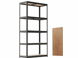 POLICA METAL/DRVO 180X90X40cm 875 kg BLACK FROZEN RZP