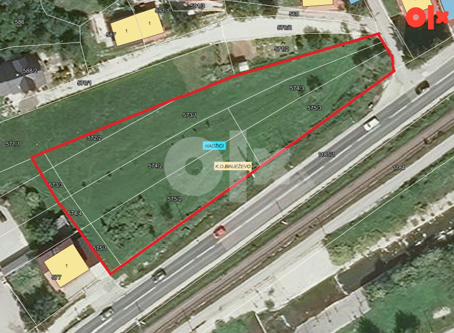Zemljište Hadžići Sarajevo Plac Parcela Binježevo 2