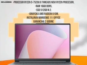 LAPTOP LENOVO IDEAPAD SLIM 3 15AMN8