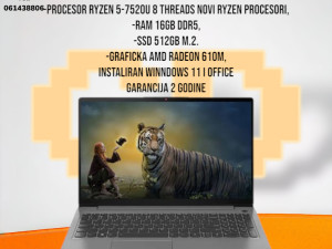 LAPTOP LENOVO RYZEN 5-7320U, 16GB DDR5, 512GB SSD