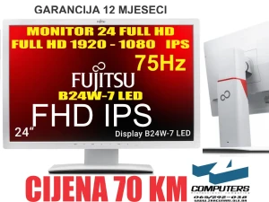 MONITOR 1920x1080 / 75Hz / FULL HD  / IPS / DISPLAY PORT/ DVI/VGA