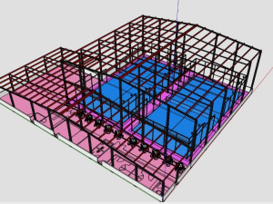 Padel hala montažna-čelična