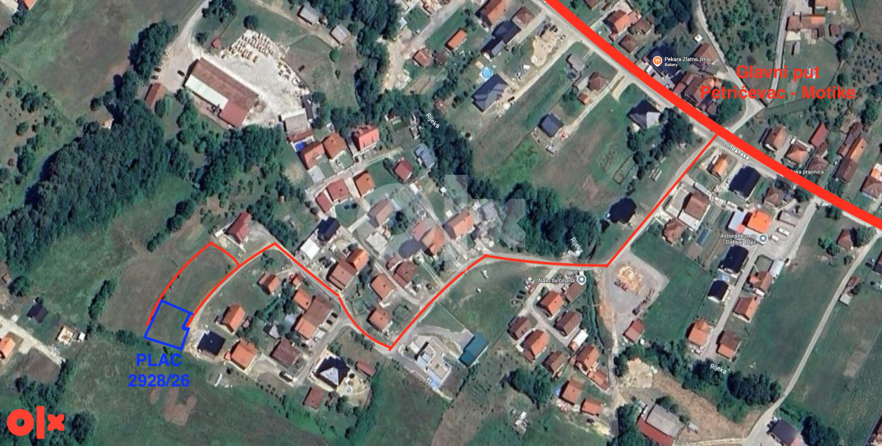 Plac Zemljiste 498m2 Motike Banja Luka 2