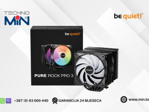 be quiet! Pure Rock Pro 3 LX CPU hladnjak ARGB 120mm 250W (BK043)