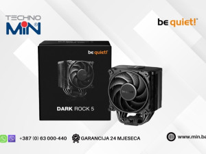 be quiet! Dark Rock 5 Black CPU hladnjak 120mm 210W (BK035)