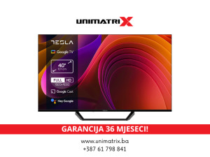 Televizor Tesla 40'' 40E655BFS Google TV Smart