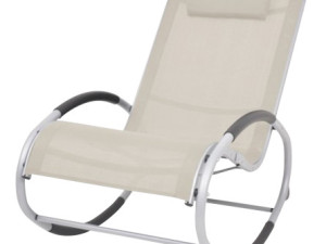 Stolica ljuljacka platnena bež