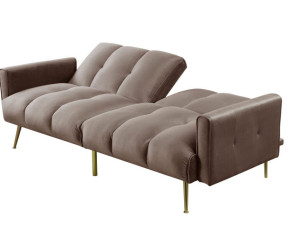 SOFA PRAKTIČNA NA RASKLAPANJE SMEĐA BEŽ KAUČ