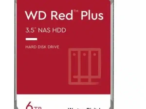 WD HDD hard disk 6TB Red Plus 5400RPM 256MB