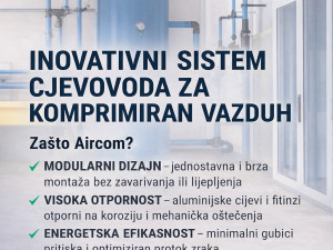 Industrijske cijevi Aircom za komprimiran vazduh/zrak