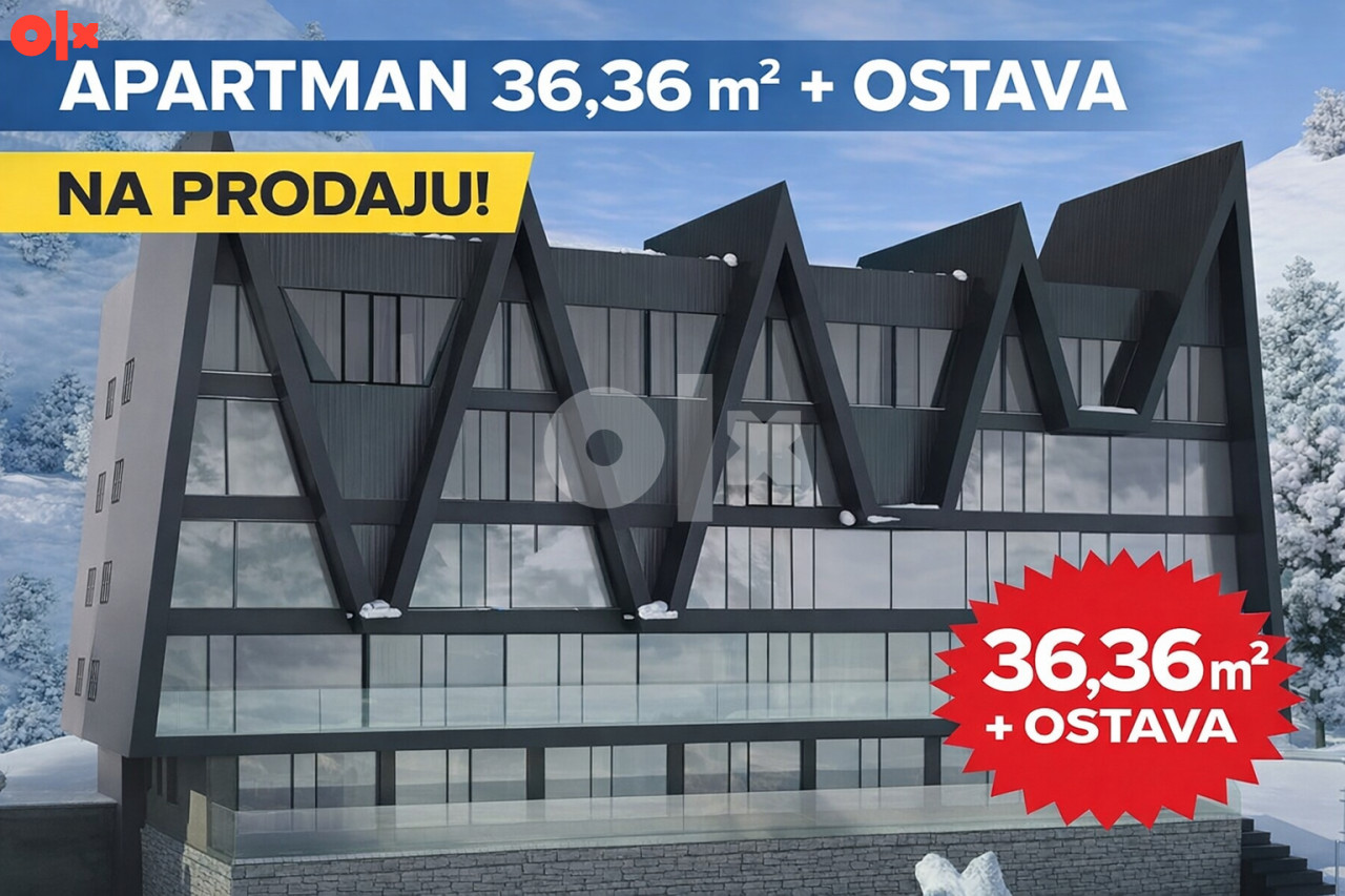 Apartman Bjelašnica 36,36 m2 (terasa i ostava)