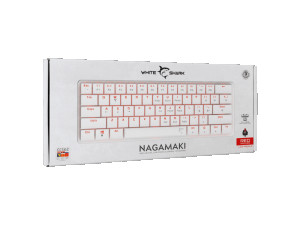 White Shark TASTATURA NAGAMAKI Bijela-Mehanička/ HR - RED SW.