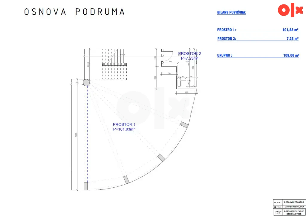Poslovni prostor 725 m2 Sarajevo - Stup 13