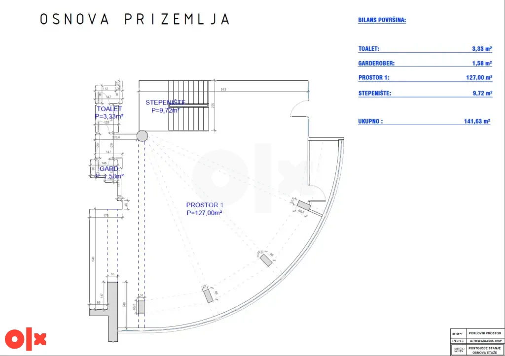 Poslovni prostor 725 m2 Sarajevo - Stup 14