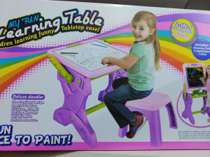Edukativni set 2u1 stolić i tabla za crtanje i stolica, igracke