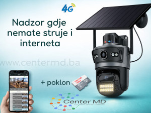 4G Solarna kamera - Nadzor gdje nemate internet i struju+SD 128