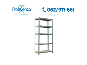 Metalno-drvena polica 180x90x40 cm