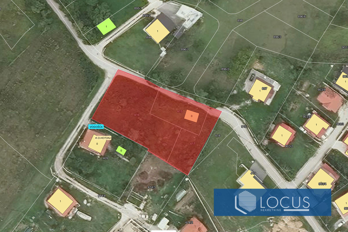 LOCUS: Zemljište sa građevnskom dozvolom, Orahov brijeg 7