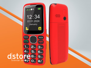 MeanIT Telefon mobilni, 2.4" zaslon, SOS tipka,  dstore