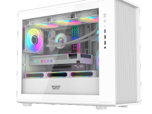 Kućište DarkFlash DB460M Bijelo sa 4x ARGB ventilatora
