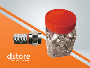 ZODIAC F-Konektor 5mm, za koaksijalni kabl 5mm,  dstore