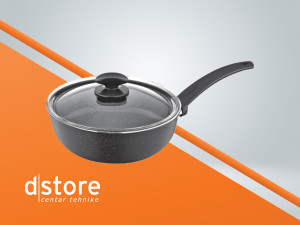 Zilan Tava sa staklenim poklopcem, granit, 24 cm dstore