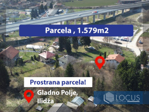 LOCUS: Atraktivna parcela 1.579m2, Gladno Polje, Ilidža