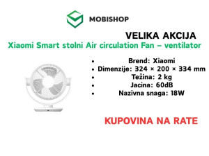 Xiaomi Smart stolni Air circulation Fan  ventilator