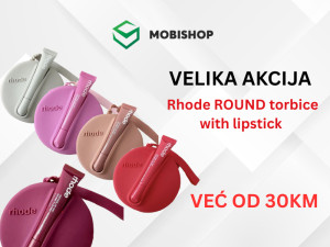 Rhode ROUND torbica with lipstick