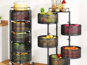 Metalni rotacioni stalak - organizer sa 4 i 5 etaza