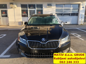 Škoda Superb 3 2,0 TDI 2017 Karavan DIJELOVI Djelovi