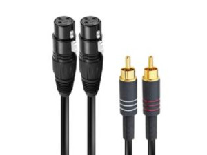 RDM-C171-5 kabel 2XLR F/2RCA 1,5m
