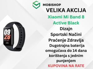 Xiaomi Mi Band 8 Active Black