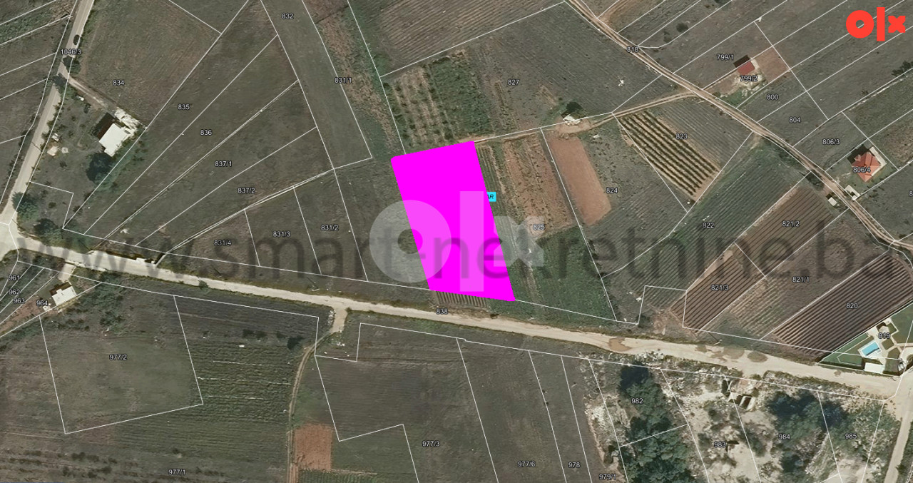 Zemljište u naselju Kosor u blizini Mostara (2.720m2)