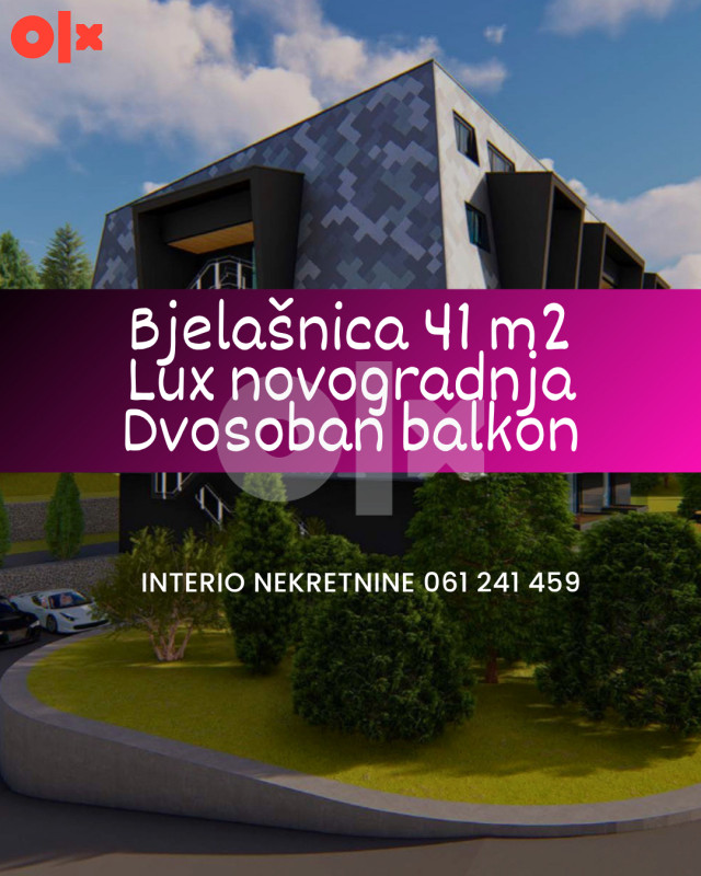 Bjelašnica 41 m2 Lux novogradnja, dvosoban, balkon, garaža
