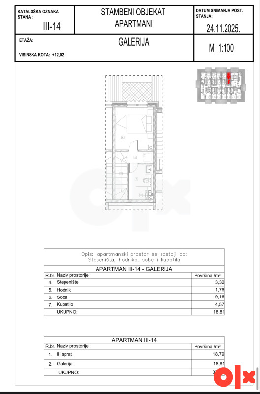 Bjelašnica 38 m2, Dvosoban dvoetazni apartman, Lux, garaza 3