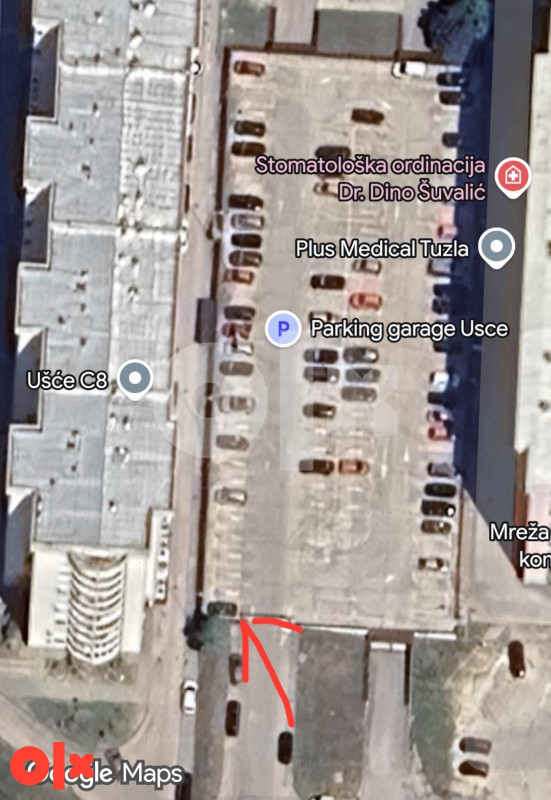 Parking mjesto Tuzla Ušće