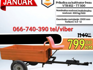 Villager prikolica za kultivator frezu VTB 852 TT 500
