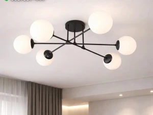 LUSTER LAWRENCE ML-220817-6R OKRUGLI CRNI