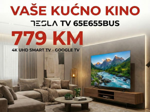 Tesla Televizor 65 Smart LED 4K UltraHD Google TV - 65E655BUS