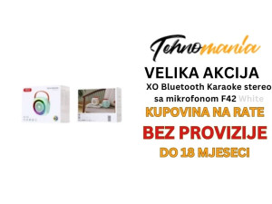 XO Bluetooth Karaoke stereo sa mikrofonom F42 White