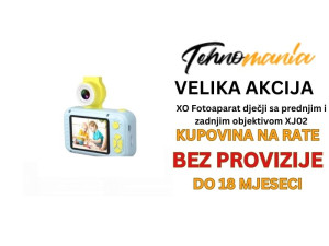 XO Fotoaparat dječji sa prednjim i zadnjim objektivom XJ02