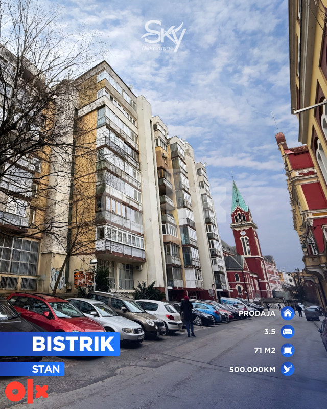 Troiposoban stan, Franjevačka, 71m2 I Sky