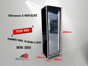S 400 ELITE -Klimasan PREMIUM rashladna vitrina crna
