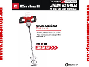 Einhell mješač boje i lijepka TE-MX 18 Li  Solo