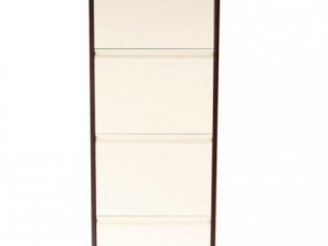 Cipelar sa 4 ladice smeđa-krem