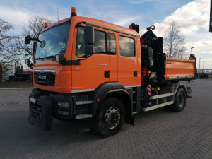 MAN 18.290 kiper kran dupla kabina /9349/