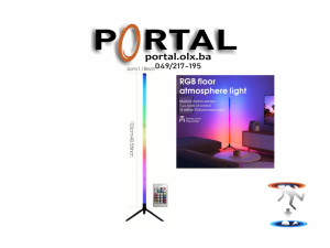 RGB Podna LED Lampa 103cm / Ambijentalno Svjetlo / Smart APP