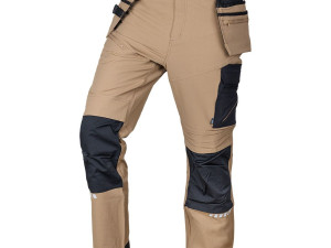 NEO Radne hlače Mix&Match rastezljive s ojačanjima, bež-crne 8